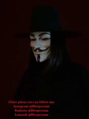 In case TikTok does indeed get deleted, here are other places you can follow me. 🌹 #vforvendettacosplay #vcosplay #vforvendetta #vforvendettaedit #vforvendettamovie #guyfawkes #masktok #masktoker #masktiktok #BookTok #booktoker #maskedman #maskedmen #cosplay #mask 