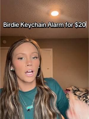 Making her put it on her keychain stat.🫡 #birdiealarm #protection #keychainalarm #caraccessories 