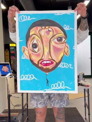 Had to paint this one real quick  #macmiller #painting #ripmacmiller #art #artwork #albumcover 