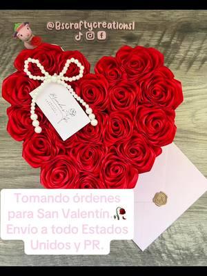 Ordena tu arreglo para este 14 de Febrero por privado. Tengo envío a todo Estados Unidos y PR.🥀❤️🤍🖤 #velentinesday #eternalrosearrangement #roseheartbox #fyp #para #BrendasCC #velentinesbouquet #fy #ribbonroses #rosasdeliston 