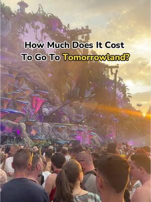 Cost breakdown of attending Tomorrowland – The number 1 electronic dance music festival in the world!  Is this more expensive or more affordable than you thought?  #tomorrowland #tomorrowlandfestival #tomorrowland2024 #tomorrowland2025 #belgium #brusselsbelgium #musicfestival 