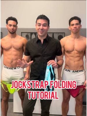 Folding a jockstrap might not be rocket science, but doing it with style? That’s an art. Watch me and my Trophy Boys turn this into a team sport! 🖤✨ #Jockstrap101 #AndrewChristian #BehindTheScenes #StyleMeetsFunction 