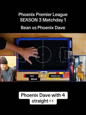 Phoenix Dave caught fire Matchday 1. However, Bean took both games despite this incredible stretch from Dave. #binhoboard #season3 #phoenixpremierleague #binholeague