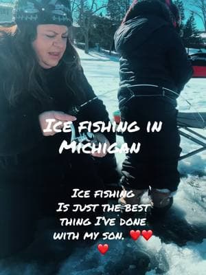 #icefishing #michiganicefishing #fishinglife #fishtok#fishing 