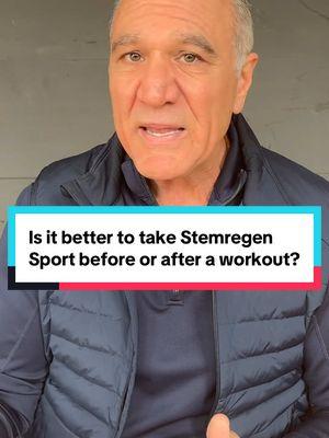 Is it better to take Stemregen Sport before or after a workout? #stemregen #stemregensport #workoutrecovery #stemcelltherapy 