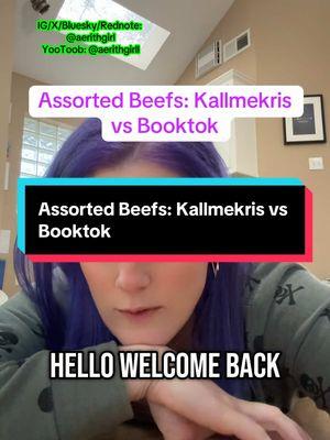 Assorted Beefs: #kallmekris vs #BookTok #anotherone #strawthatbrokethecamelsback #spicybooktok #darkfantasy #apology #latetothetrend #assortedbeefs #nichetea #spicybooks 