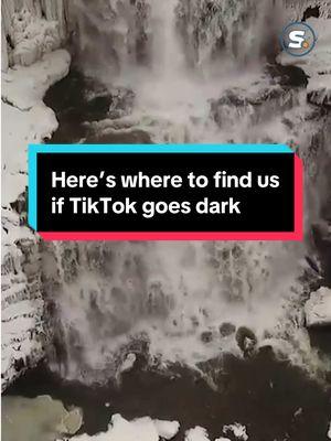 It’s not goodbye. It’s see you later…on other socials. 🥲 🎥: Lauren Long & N. Scott Trimble #tiktokban #syracuseny #centralnewyork #upstateny #frozenwaterfall #waterfall 