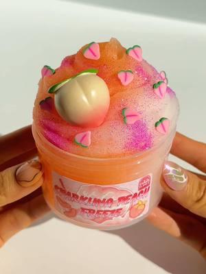 Sparkling Peach Freeze 🍑 A slime inspired by Peach Crush and Snoop Blast Freeze that features a sizzly icee base scented like peach smoothies! #slime #asmr #peachcrushslime #snoopblastfreezeslime #snoopslimes 