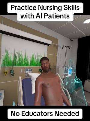 #Nursing #NursingSchool #NursingSimulation #nursingschoolhacks #nursesoftiktok #tactilevr #nurselife #vr #ai 