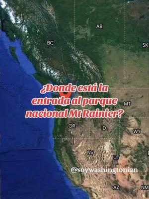 ¿Donde está la entrada al parque nacional Mt Rainier? #mtrainier #travel #roadtrip #seattle #washingtonstate 