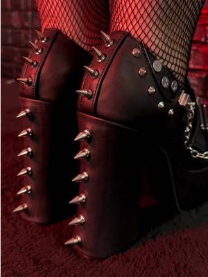 brb stomping on my enemies in new Charade-32 🖤⛓️🕷️ 4 1/2” heel + details on details 🥵 #demonia #alt #alternativefashion #gothfashion #goth #rave #festival #platforms #boots #mallgoth #alttiktok #demoniashoes #y2k #gothstyle #gothtok #alternative #demoniaboots #stompers #maryjaneshoes #maryjanes #heels 