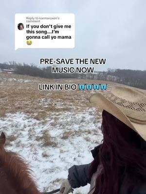 Replying to @karmavyxen pls don’t call my momma, she gonn’ slap me. PRE SAVE THE NEW MUSIC NOWWWW FINALLY 💙💙💙 thank you for waiting. love you all #bluebird #country #sadsong #newmusic 