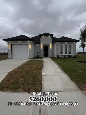 $260,000 Buys You This Modern Contemporary Home In Hidalgo, Texas! 3 Bed | 2 Bath | 1 Car Garage | 1,417 Living SqFt  Listed Price: $260,000 Listing by:  Carlos Moya Encore Fine Properties Direct Message ‘’RGV” or Text To (956) 225-3743 To Begin Your Home Buying Process And Find Your New Home In Rio Grande Valley Metro Area✨ Visit our website to learn more www.navarealtygroup.co If your are interested in moving to South Texas and Surrounding Areas please click in the link in the bio to schedule a consultation with us!  Accuracy Of all information deemed reliable but not guaranteed and should be independently verified.  Shalom, God bless! Thank you all for watching today’s property tour. Be sure to check us out on YouTube for full length tours! 🎥 Daily reminder. Jesus Christ Loves You. He Offers forgiveness and redemption. He paid the ultimate price for sinners like you and me. Bible Verse Of The Day ✞ For the word of God is alive and active. Sharper than any double-edged sword, it penetrates even to dividing soul and spirit, joints and marrow; it judges the thoughts and attitudes of the heart. Hebrews 4:12 —— #mcallen #rgv #riogrande #956  #hometour #housetours #luxuryrealestate #newconstruction #newhome #newhouses #texashouses #builder #interior #interiorstyling #dreambuilders #luxurydecor #minimaldecor #reelsofinstagram #homegoals #housetours #housedecor #dreamhouse #customdecor #highceilings #texasdreamhomes