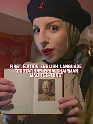 My first edition English language translation of quotations by Chairman Mao from 1966 Foreign language press.  what else would you like me to show you from my collection!? #history #BookTok #marxism #maoism 