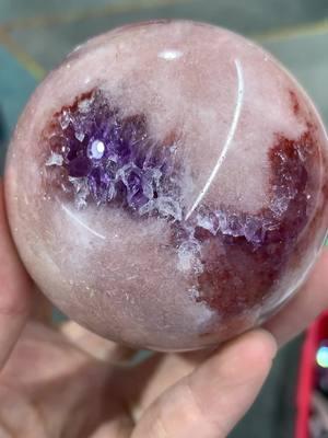 Pink amethyst sphere#pinkamethyst #pinkamethystsphere #pinkamethystslab #pinkamethystgeode 