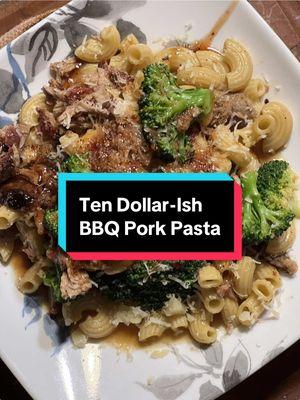 Here are the results of our ten dollars or less shopping trip! This was so good I had seconds! #thedudenetwork #cheapeats #budgetmeals #cheapmeals #savemoney #moneysaver #tendollars #familymeal #bbqpork 