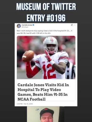 Cardale Jones: I actually beat the kid 98-35 (feat my brother Kevin) - Museum of Twitter #0196 #museumoftwitter #twitter #twitterquotes #cardalejones #footballtiktok #CollegeFootball #ncaa14 #ncaa25 #buckeyes #ohiostate