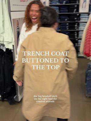 trenchcoat buttoned to the top in @Old Navy Official 😂😂 #oldnavy #trenchcoat #trenchcoatbuttondedtothetop #lilyrosedepp #070 #070shake 