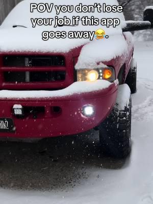 Imagine if you’re whole job rested on a bunch of old people and an app.😂😂#Ram #secondgencummins #24valvecummins #secondgen #turbo #rollingcoal #lookinggood #turbonoises #ford #snow #diesel #chevy #snowytrucks #snowytrucks #dirtytruck #tiktokban #fyp #fypシ 