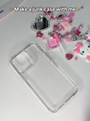 Would you put this case on your phone? 💖 • • • #junkcase #junkcases #phonecase #kawaii #kawaiigirl #tutorial #hellokitty #sanrio #sanriogirl 