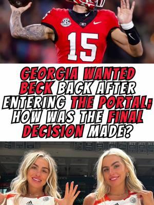 ‼️🏈 Georgia wanted Beck back but couldn’t keep him? @The Coach JB Show @darnell.smitty95 #coachjb #coachjbshow #football #CollegeFootball #bulldogs #fyp 