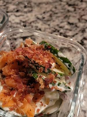 #cucumbers  #cucumbersalad  #bariatric #vsg #wls #wlslifestyle #vsglife #smokedsalmon #letsgiveitry #letstryit  #tryingnewthings  #Foodie #draftdump #draftdumping  #tiktokban 