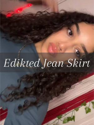 #edikted #jeanskirt #qualityclothing #musthaves #girlswant #longsleeve #essential #viralskirt #foryoupage 