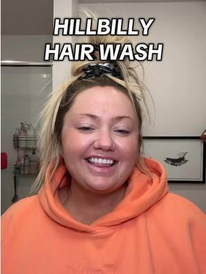 NOT THE ALFALFA 💀💀💀 #hillbillyhairwash #hairwash #hairwashday #hillbilly 