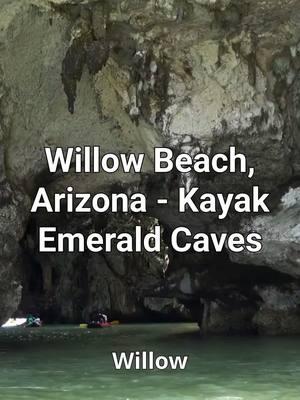 Willow Beach, AZ - Kayak Emearld Caves Vegas isn't just for nightclubs and gambling.  Get a taste of the beautiful nature by kayaking the Emerald Caves on the Colorado River. From our friends at @evolutionexpeditions #vegas #kayak #adventure#collectmomentsnotthings #spurfect