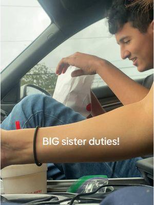 PLOT TWIST ENDING! now I see what my mom’s talking about🥹 #school #chickfila #special #littlebrother #bigsistaer #schoolpickup #pickupline #cfa #food #middleschool #intermediate 