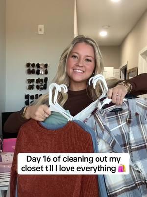 Wait only 1 more day i can post these but im not done yet 😫 #closetcleanot #closetcleanour thing #cleanwithme #closettour #closetorganization #closetgoals #longsleeve #shirts #cleanwithme #cleaningtiktok #CleanTok #declutter #decluttering #declutteryourlife #goingthroughmycloset 