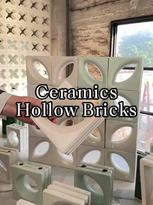 We try our best to create our ceramic grouting hollow bricks!With glaze surface,they can be used outdoor and more weathee-resistant! #block #brick #hollowbrick #renovation #interiordesign #brandnew #designhouse #exteriorwall #wallart #laundryroomdesign #laundryroomdesign #graphicdesign #panel #ceramic #ceramicart 