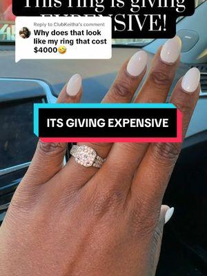 Replying to @ClubKeitha this ring is giving expensive! #TikTokShop #affordablejewelry #moissanite #moissaniteengagementring #jewelrytiktok #jewelry #creatorsearchinsights #musthaves #sterlingsilver #jjchic 