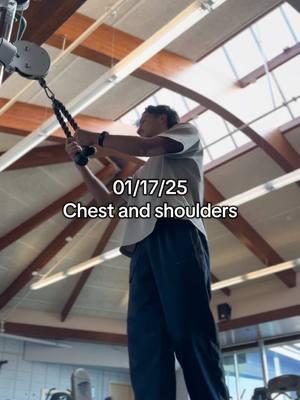 01/17/25 Chest and shoulders workout #motivation #discipline #mindset #fyp #kevinvelasquez 