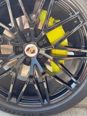 Last video on tik tok 🥲  Black Glossy Wheels With Yellow Calipers🛞  . . . Have Any Curbrashes On Ur Wheels Bothering You? 😕Or Wanna Do A Color Change?  Give Us A Call And We Will Get That Fixed For You! 🫱🏼‍🫲🏻 WE ARE MOBILE ❗️@Colors Mobile wheel repair LLC #dfw #onsiteservice #calipers #wheelspainting #curbrashrepair #colorchange #wheels #colorchange 