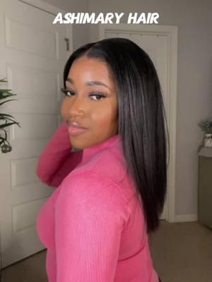 @Ashimary Hair Beauty @Ashimarywig ❤️ Yaki Straight Bob 6x4.5 Lace Closure 16” Wig🤭  #ashimary #ashimaryhair #ashimaryreviews #beautynolimits #yakibob 