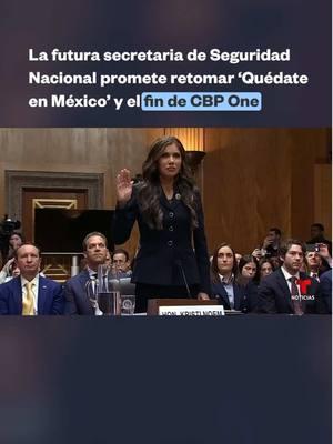 Kristi Noem es quien #Trump escogió para estar al frente, entre otras tareas clave, de la ejecución de su plan #migratorio y las afirmaciones las hizo durante su audiencia de confirmación en el Senado. Activistas creen que esto pondrá en peligro a muchos. #migrantes #cbpone #quedateenmexico 