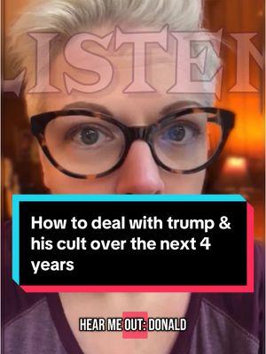 I hope this is not my #lasttiktok but here’s a quick word on how to deal with trump over the next 4 years - it’s the opposite of what you’re inclined to do 😉 Find me on other platforms same name #mamabearmartie #leftist #trump #convicted #felon #politicaltiktok 