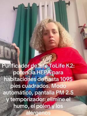 Purificador de aire ToLife K2: potencia HEPA para habitaciones de hasta 1095 pies cuadrados. Modo automático, pantalla PM 2.5 y temporizador: elimine el humo, el polen y los alérgenos#paratiiiiiiiiiiiiiiiiiiiiiiiiiiiiiii #paratii #pa #viralvideo #flypシ #newjersey #newyork #TikTokShop #purificador #air #purifer #polen #alergenos #smoke 