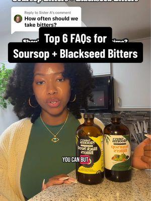 Replying to @Sister A Top 6 FAQs for Soursop Bitters + Blackseed Bitters #soursopbitters #blackseedbitters #soursopbittersjourney #blackseedbittertonics #soursopbittersbundle  #soursopbittersreview #soursopbitterschallenge #soursopbittersbundle #bittersforhealth 