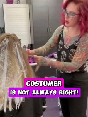 The customer isn't always right, and as hair professionals, it's our job to boost confidence, communicate effectively, set boundaries, and walk away gracefully when needed to protect our craft and peace of mind. #hairtransformation #beforeandafterhair #colorcorrection #hairtutorial #haireducation #salonsuites #colorfulhair #hairstvlist #cosmetologist #haircolorideas #hairtreatment #haircare #hairsalon #hair #hairtiktok #haircolor #hairtips #hairtransformation #haircolorist #trendinghair #hairoftheday #hairproblem #hairstylistlife 