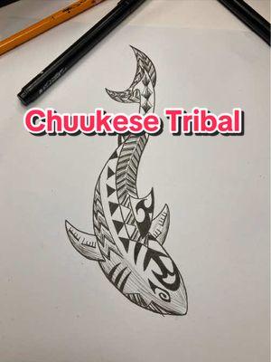 Chuukese inspired Tribal shark tattoo design. What should I draw next?! Suggestions welcome. They inspire me to make more. . .#chuuk#chuukese#fyp#chuukesetiktok #chuukese🇫🇲 #micronesia#micronesian#691#tribalart#tribaltattoo #shark