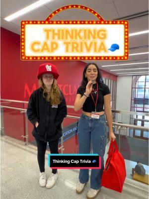 THINKING 🧢 TRIVIA! Can our students answer questions tied to their major? Let’s find out!  #montclairstateuniversity #collegestudent #collegemajors #trivia #sportscommunications 