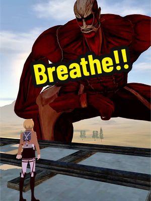 Armin vs Colossal Titan DC: Me 😂 #anime #attackontitan #aot #armin #colossaltitan #vrchat #fyp