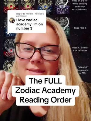 Replying to @Nicole Theresa #greenscreen absolutely obsessed with this series 🥰 Enjoy and let me know if you have any questions! #zodiacacademy #readingorder #za #rb #dp #zodiacacademyseries #zodiacacademyreadingorder #ruthlessboys #ruthlessboysofthezodiac #darkpenitentiary 