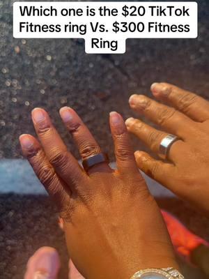 Which one is the $20 fitness ring VS. the $300 fitness ring ? Can you tell the difference? #smartring #fitnessring #smartrings #fitnessrings #fitnesstracker #lifebee #tiktokshopjumpstart 