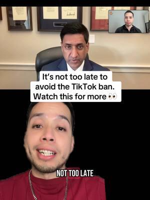 It’s not too late to avoid the TikTok ban. I had a meeting with @Rep. Ro Khanna @Ro Khanna today and I have some news to share with you!  #tiktokban #contentcreator #greenscreen #rokhanna 