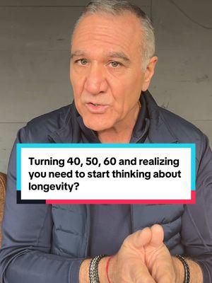 Turning 40, 50, 60 and realizing you need to start thinking about longevity? #longevity #biohacking #livinglong #stemcellscience 