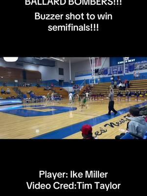 WILD!!!! #highschool #basketball #buzzer #cheer #bombers #highschoolsports #semifinal #sport #fyp #viralvideo #espn 