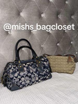 @mishs_bagcloset for more purse content on IG 🥹 it’s been a great one, TikTok! #thrifthaul #coach #coachnewyork #coachdenimbag #tiktokban #pursetok